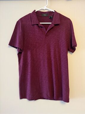 Theory Men's Plum Short-Sleeve Polo